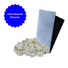Pack Material Filtrante - Esponja y Anillos Cerámicos