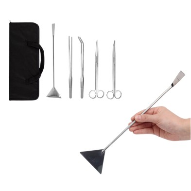 Pack pinzas, tijera y rastrillo con estuche, para acuarios plantados!