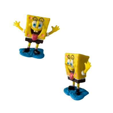 Decoración para pecera - Personajes de Bob Esponja x8