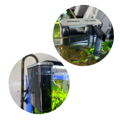 Filtro externo tipo mochila o cascada WP618H MINI para pecera/acuario
