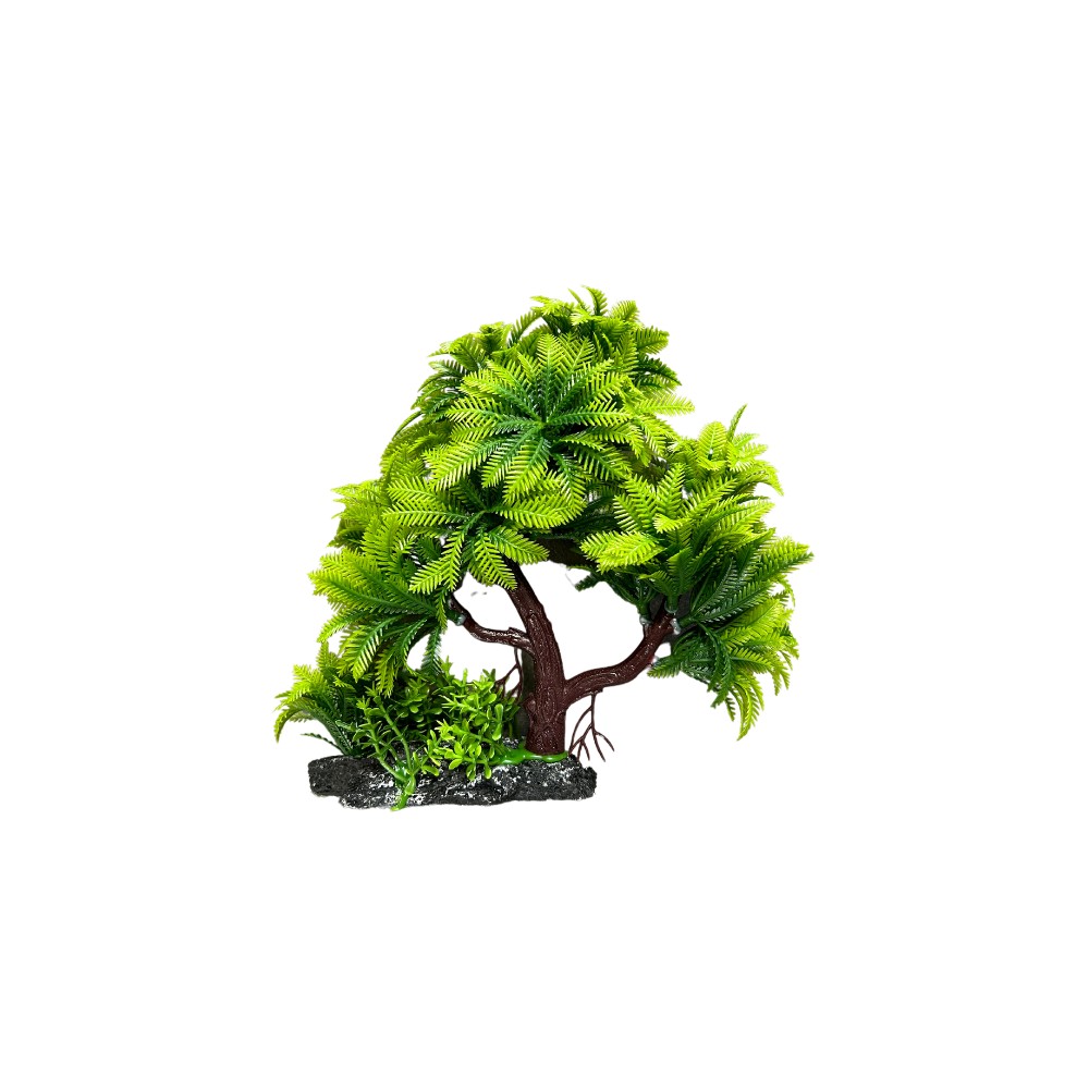 Decoración planta artificial para pecera - árbol