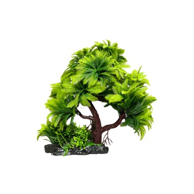 Decoración planta artificial para pecera - árbol