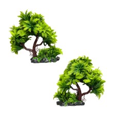 Decoración planta artificial para pecera - árbol