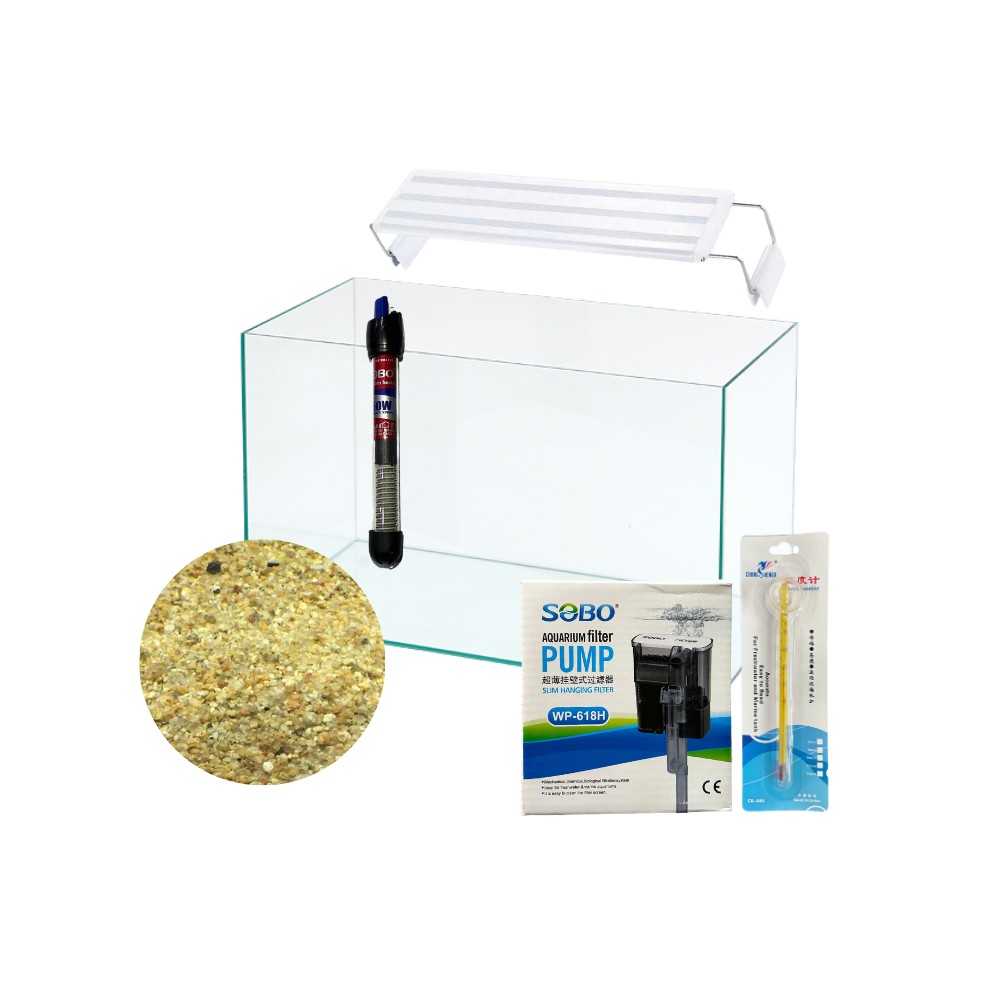 Pack / Kit Pecera COMPLETA 15L para Betta c Luz - Acuaworld