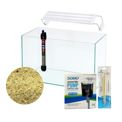 Pack / Kit Pecera COMPLETA 15L para Betta c Luz - Acuaworld