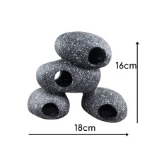Decoración 4 rocas con cuevas - Acuaworld