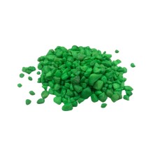Decoración piedras de colores - Verde fluor