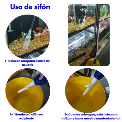 Sifón para pecera - Acuario Acuaworld