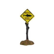Cartel Alerta tiburón amarillo - decoración
