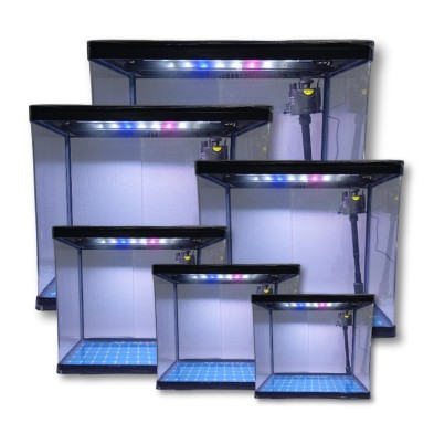 Pecera Importada completa 30 litros en color Negro - Acuario Acuaworld