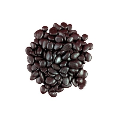 Piedra pulida cololr negro 1kg - Acuario Pecera