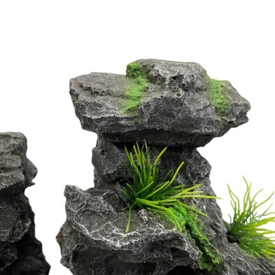 Decoración pecera Roca GRANDE gris - Acuario Acuaworld