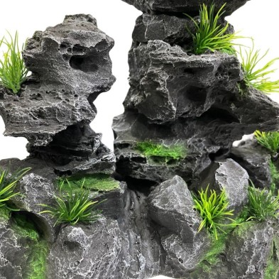 Decoración pecera Roca GRANDE gris - Acuario Acuaworld