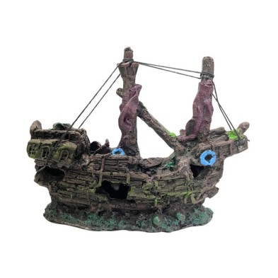 Decoracion Barco Pirata - Acuario Acuaworld Decoracion Barco Pirata - Acuario Acuaworld