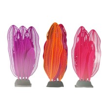 Decoracion planta artificial de silicona varios colores - Acuaworld