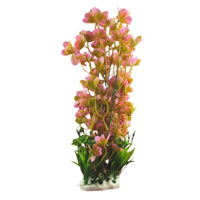 Decoración planta grande rosada - Acuario