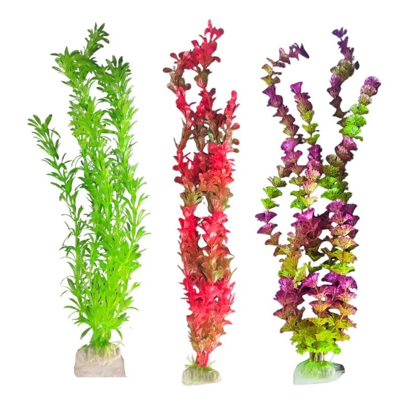 Decoración planta colores variados - Acuario Acuaworld