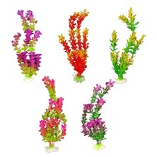 Decoración planta colores variados - Acuario Acuaworld