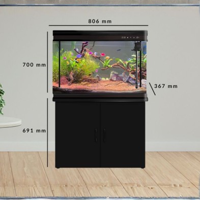 Pecera Completa Importada con Mueble - 125 litros