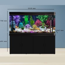 Pecera Completa Importada con Mueble GRANDE - 323 litros