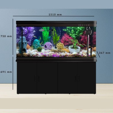 Pecera Completa Importada con Mueble GRANDE - 323 litros