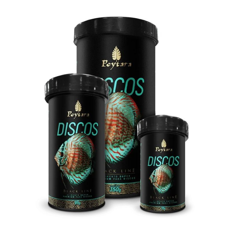 Poytara Discos Black line - alimento premium para peces Disco 95g