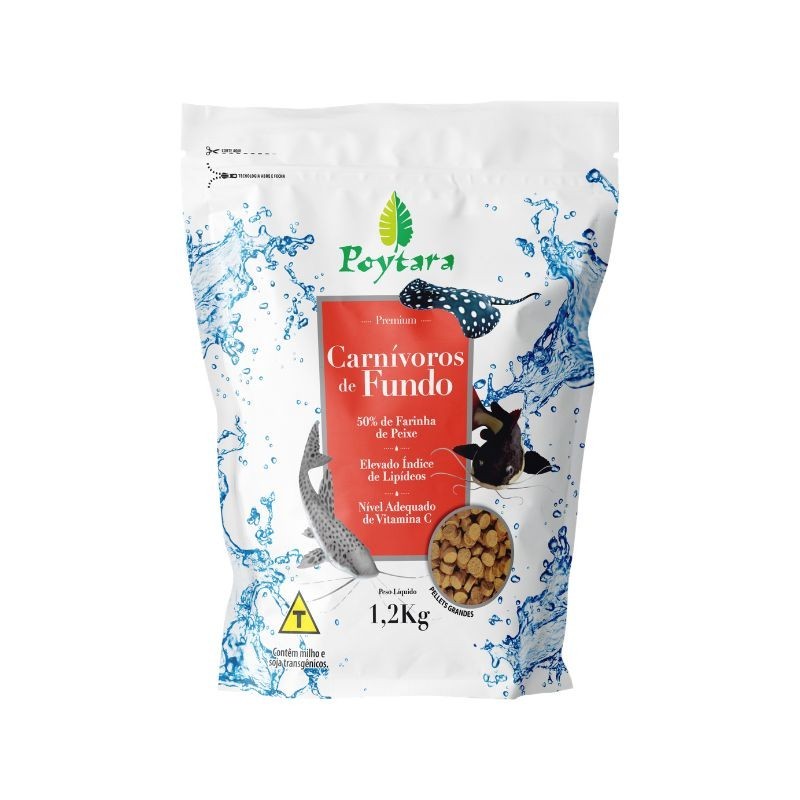 Poytara Carnivoro de fondo G 1,2kg - alimento ideal para peces de fondo