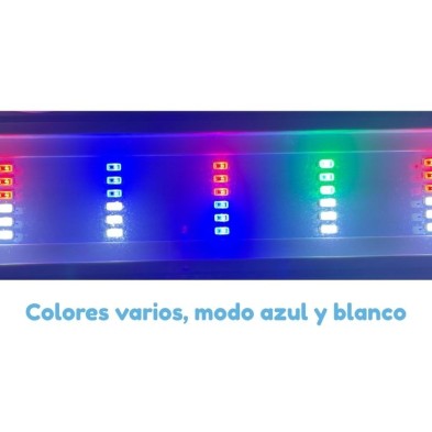 Plafon led multicolor para pecera de hasta 50cm