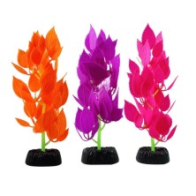 Decoracion planta de silicona FLUOR para pecera