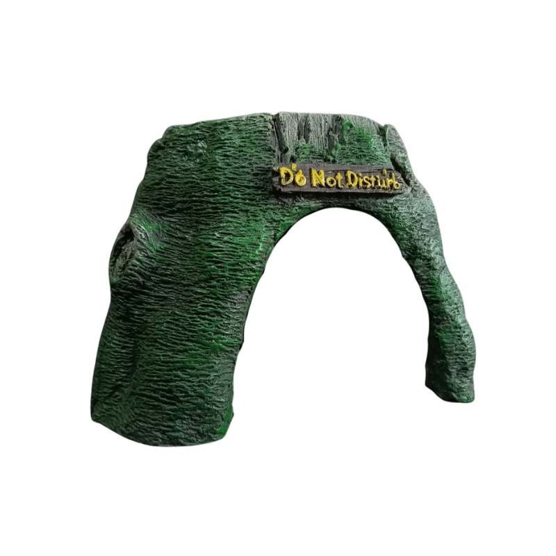 Decoracion tronco artificial con cueva para acuario o terrario