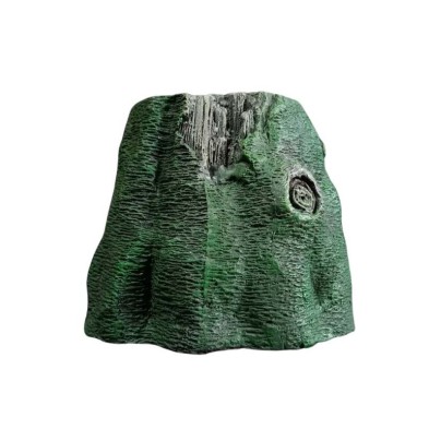 Decoracion tronco artificial con cueva para acuario o terrario