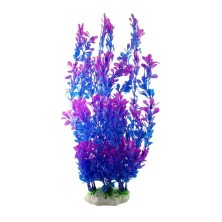 Decoracion planta artificial frondosa pecera