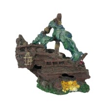 Decoracion Barco hundido "partido" GIGANTE para pecera