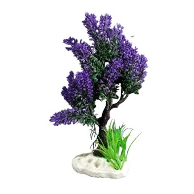 Decoracion planta artificial Arbol de colores para pecera