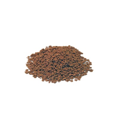 Alimento granulado para peces discos