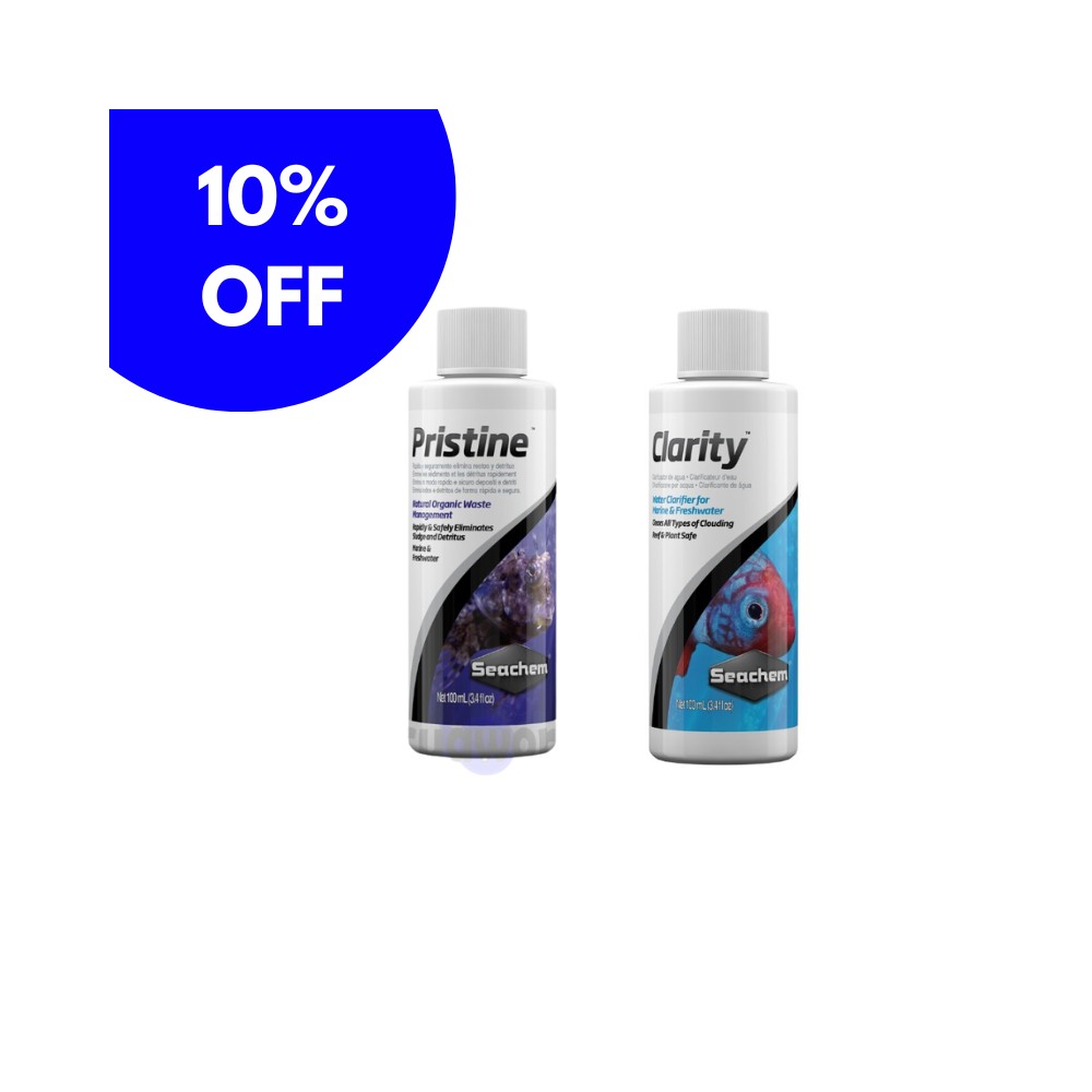 PROMO  Clarificador y Acondicionador Clarity + Pristine 100ml 10% OFF SEACHEM
