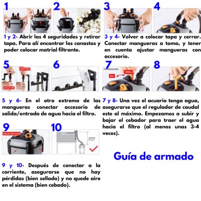 Filtro externo canister SOBO SF1500 con UV - Acuario acuaworld